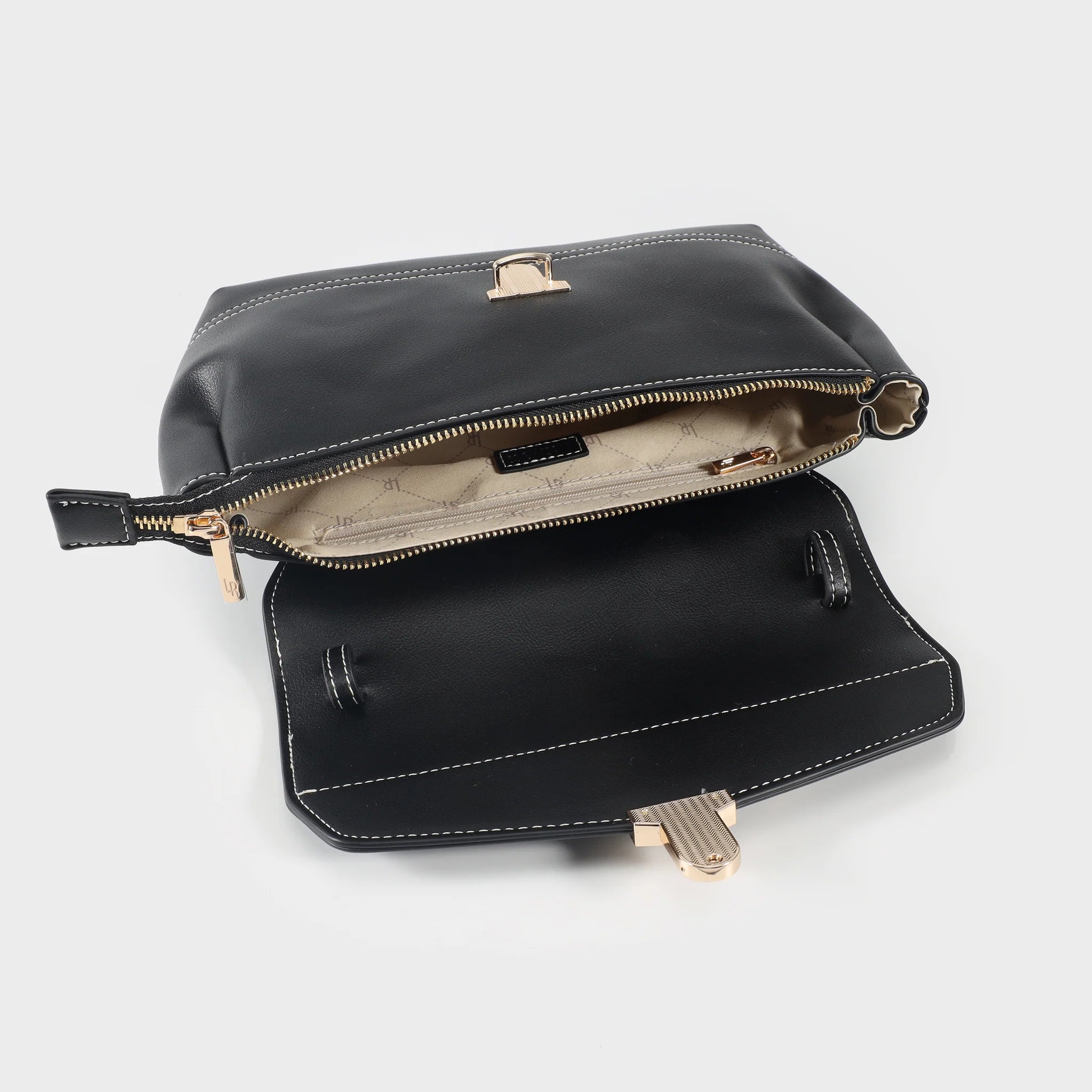 Label Rose Borsa a spalla GWYNETH- BLACK