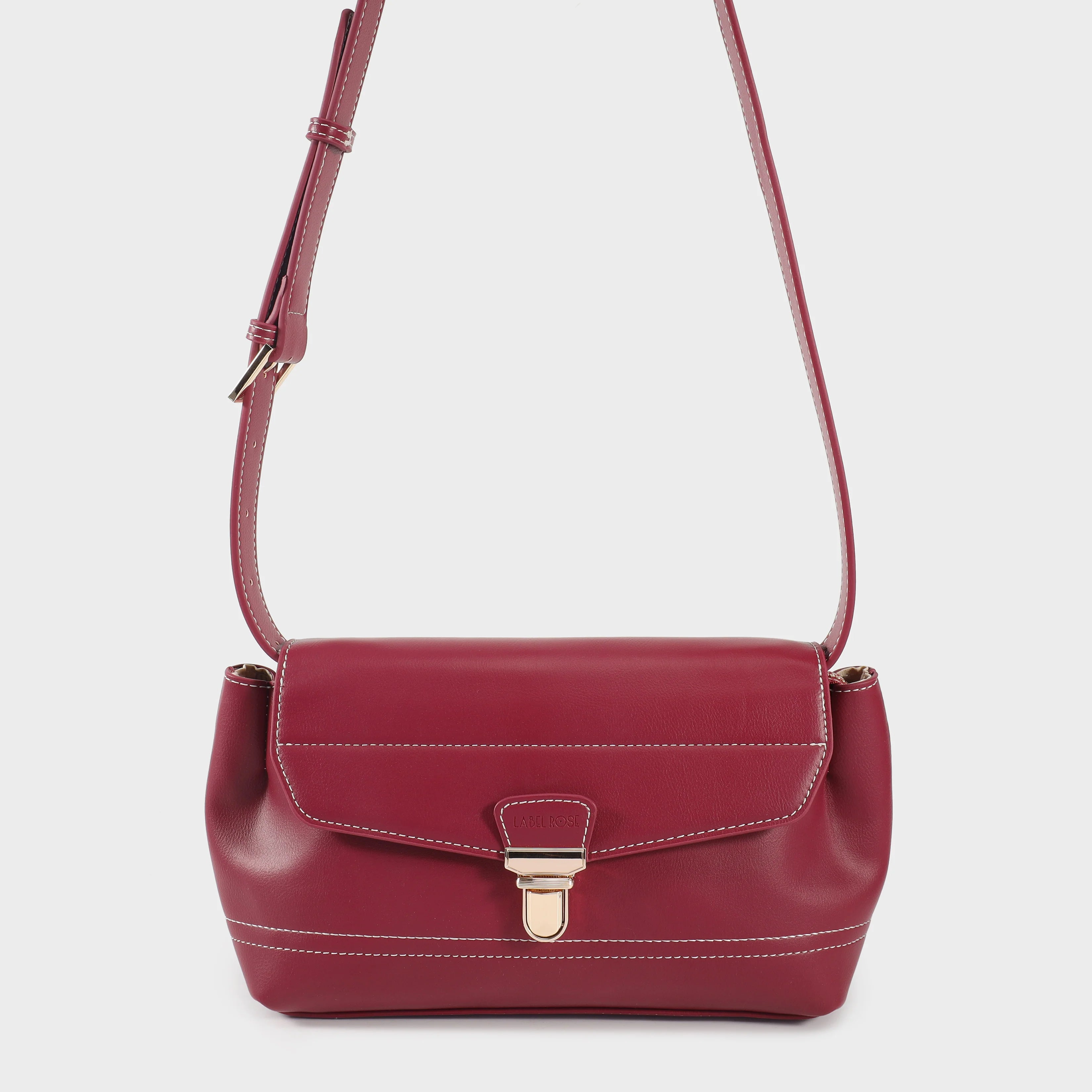 Label Rose Borsa a spalla GWYNETH- CHERRY