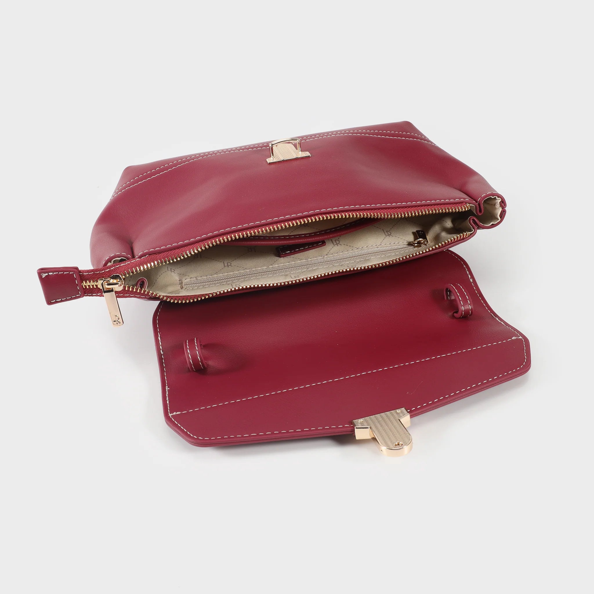 Label Rose Borsa a spalla GWYNETH- CHERRY