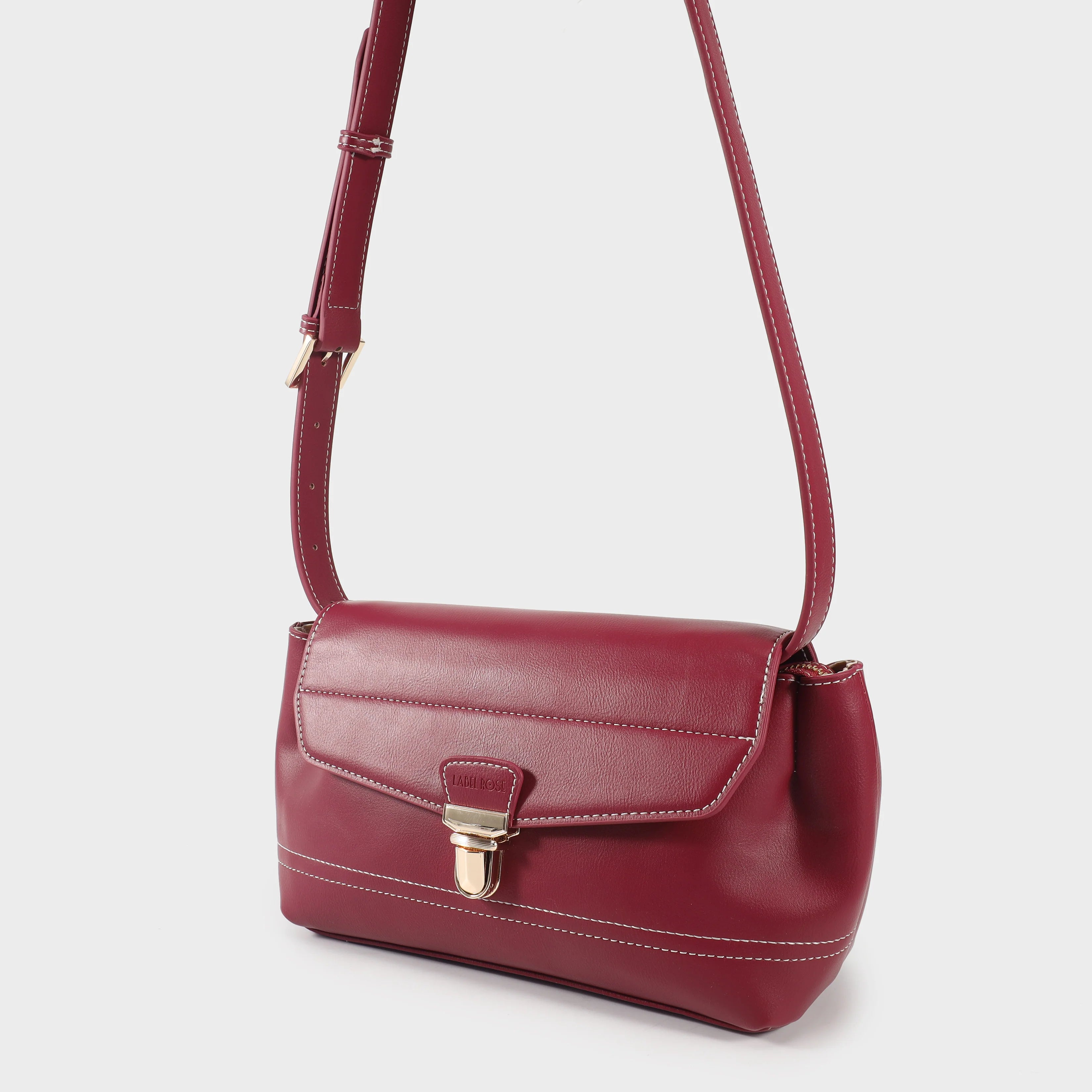 Label Rose Borsa a spalla GWYNETH- CHERRY