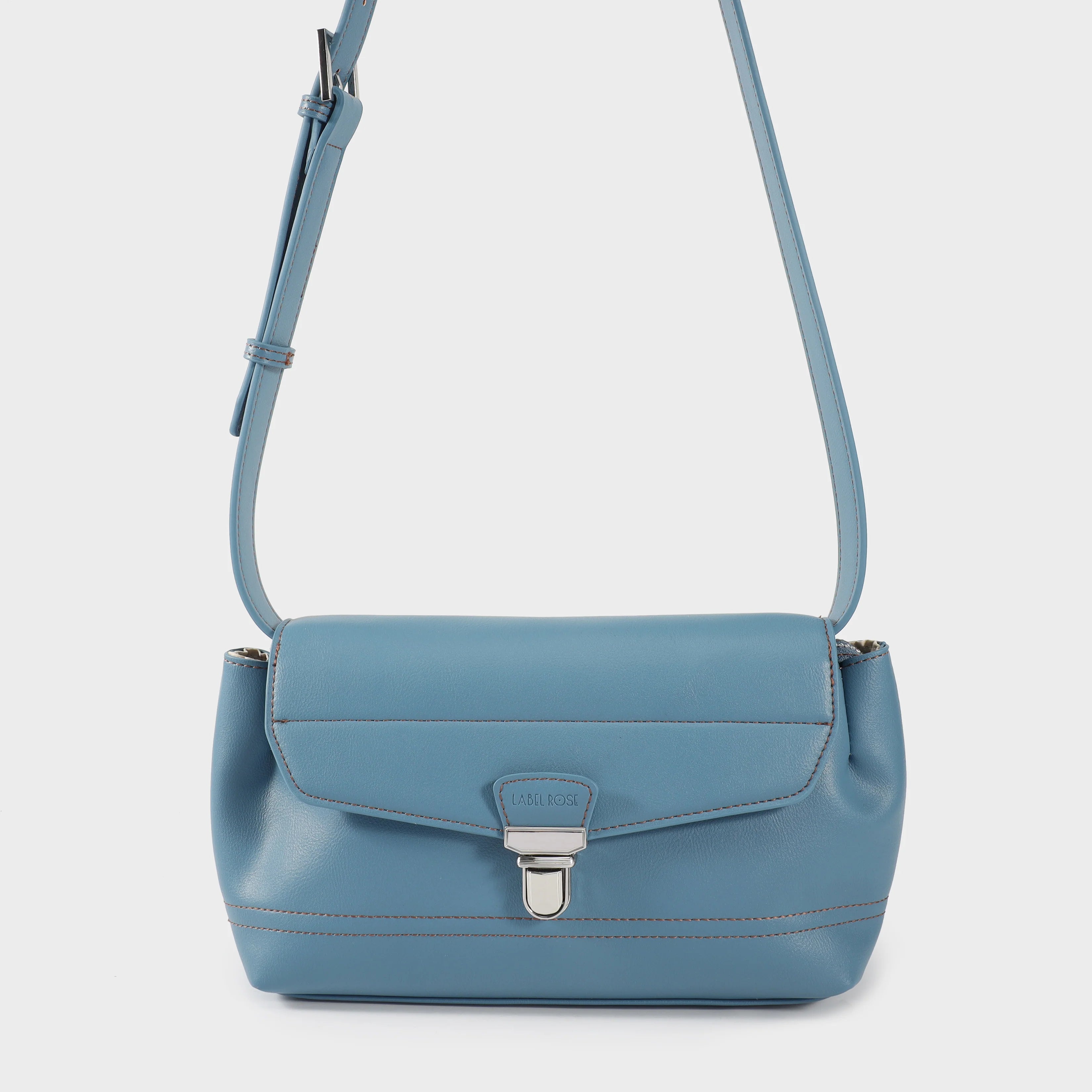 Label Rose Borsa a spalla GWYNETH- LIGHT BLUE
