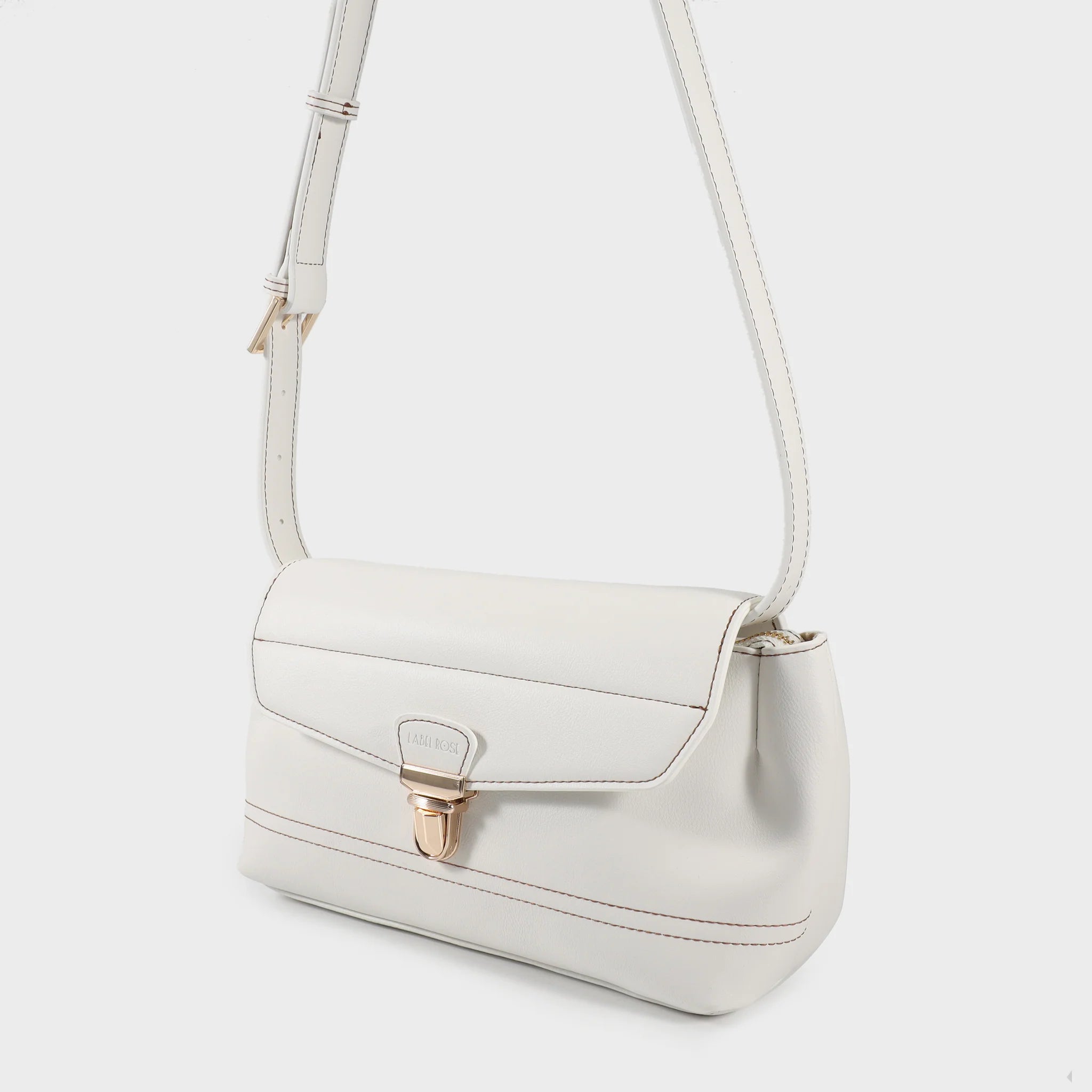 Label Rose Borsa a spalla GWYNETH- WHITE