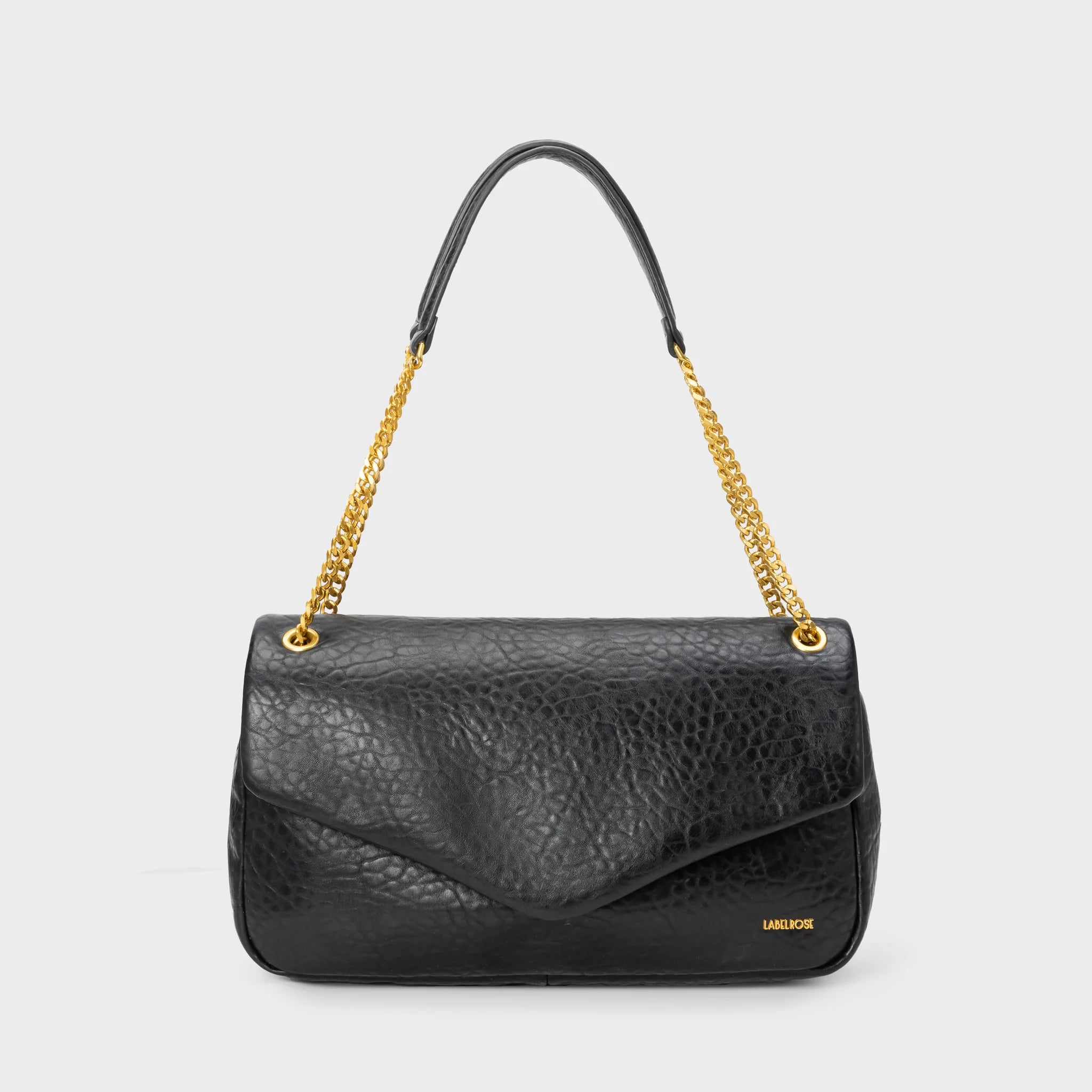Label Rose Borsa a Spalla Kayla Black Gold