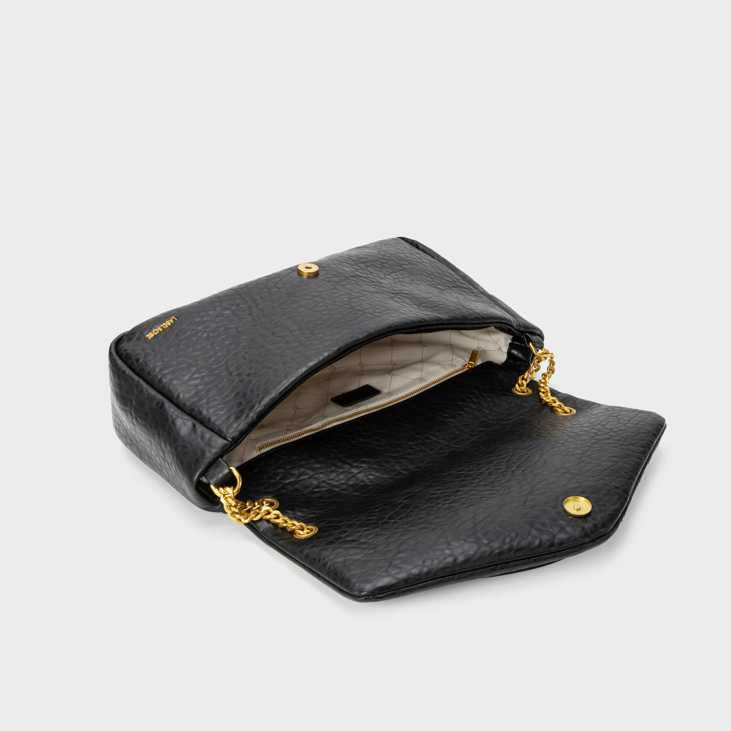 Label Rose Borsa a Spalla Kayla Black Gold