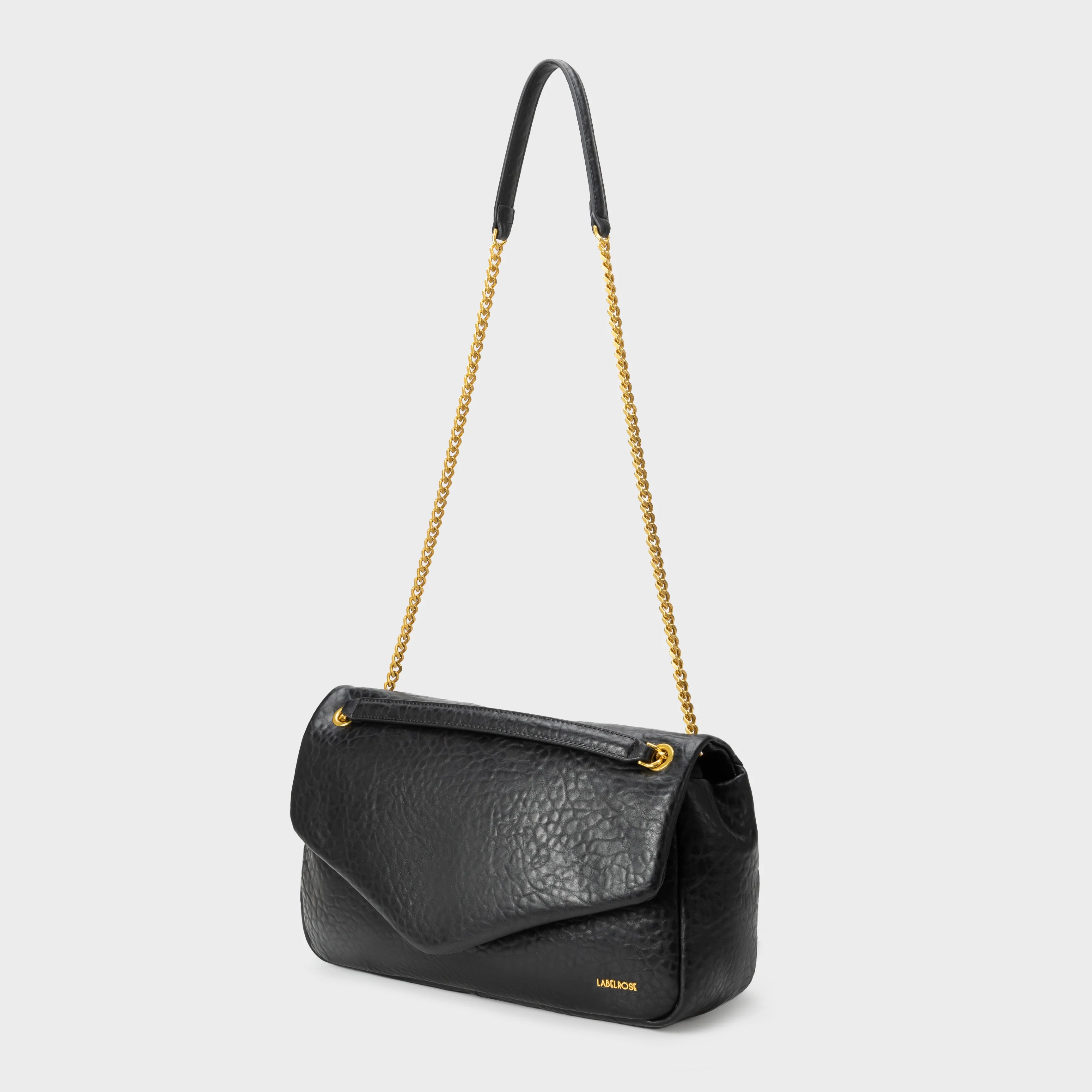 Label Rose Borsa a Spalla Kayla Black Gold