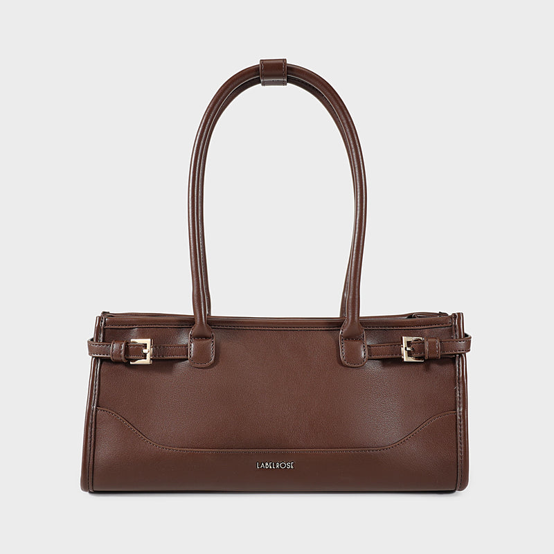 Label Rose Borsa a spalla SABOT- BROWN