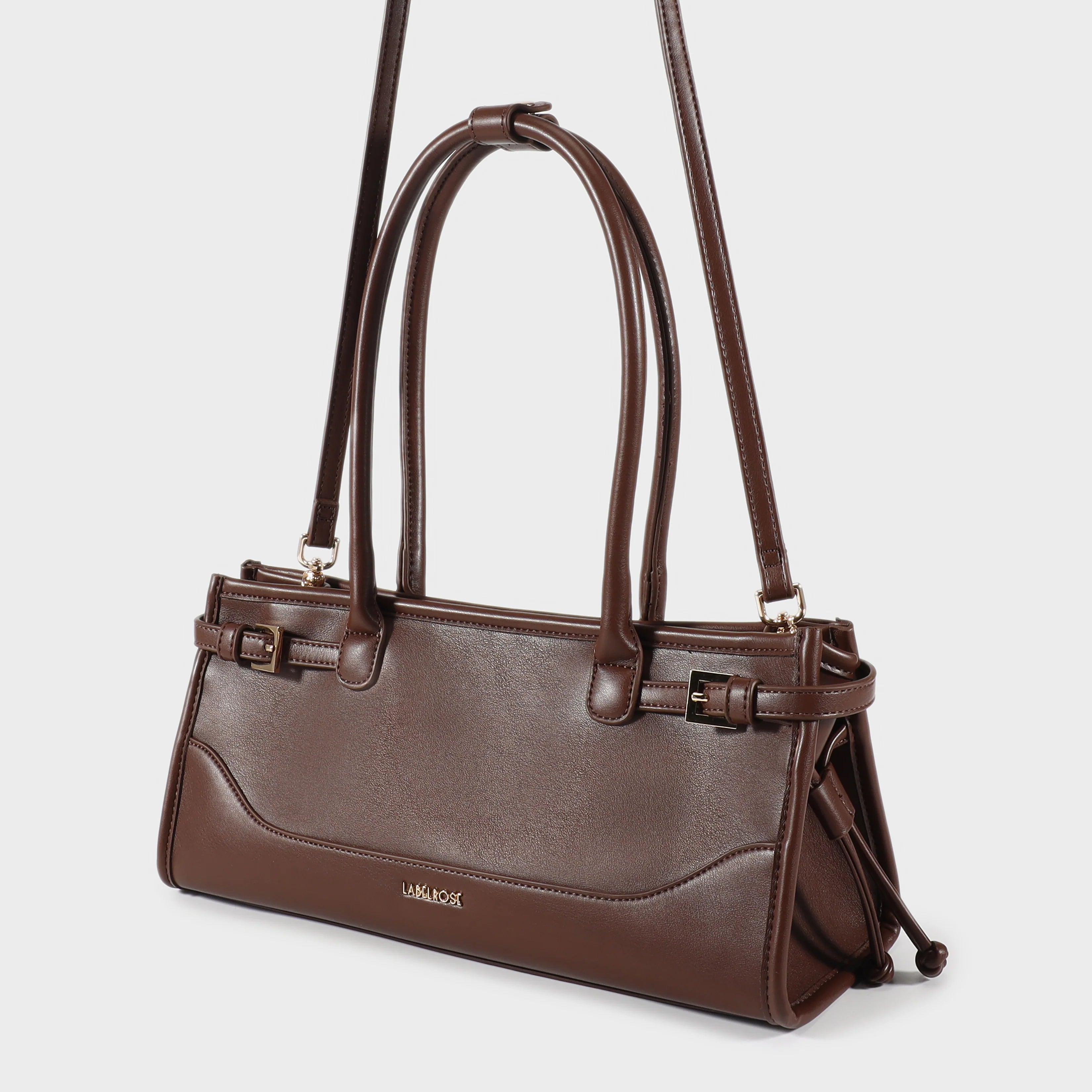Label Rose Borsa a spalla SABOT- BROWN