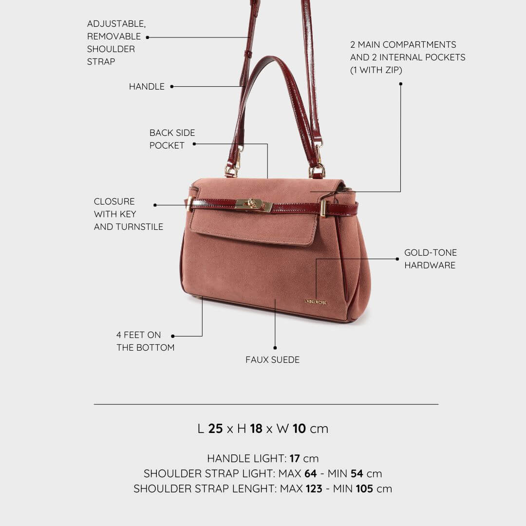 Label Rose Borsa a tracolla HARPER - BORDEAUX