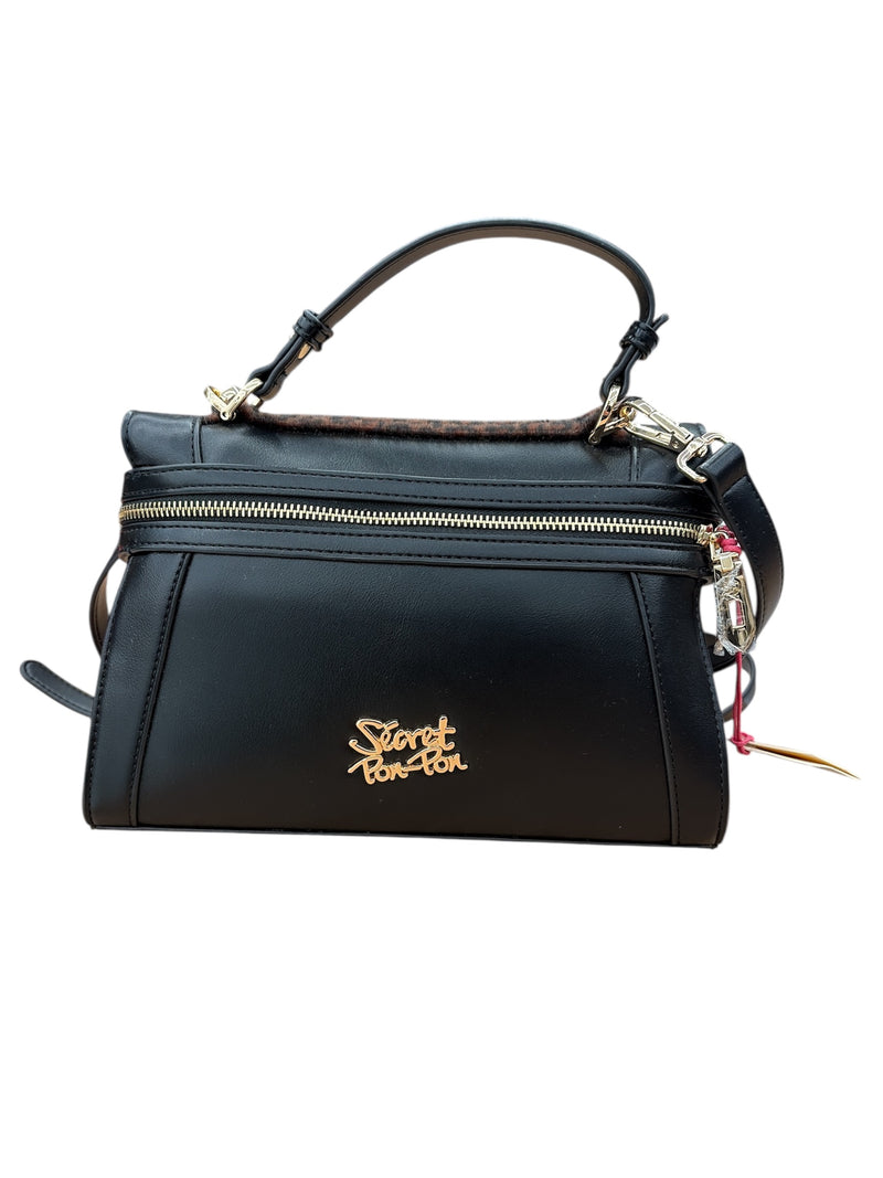 Secret pon pon borsa a mano Ines Satchel small Black/Leo