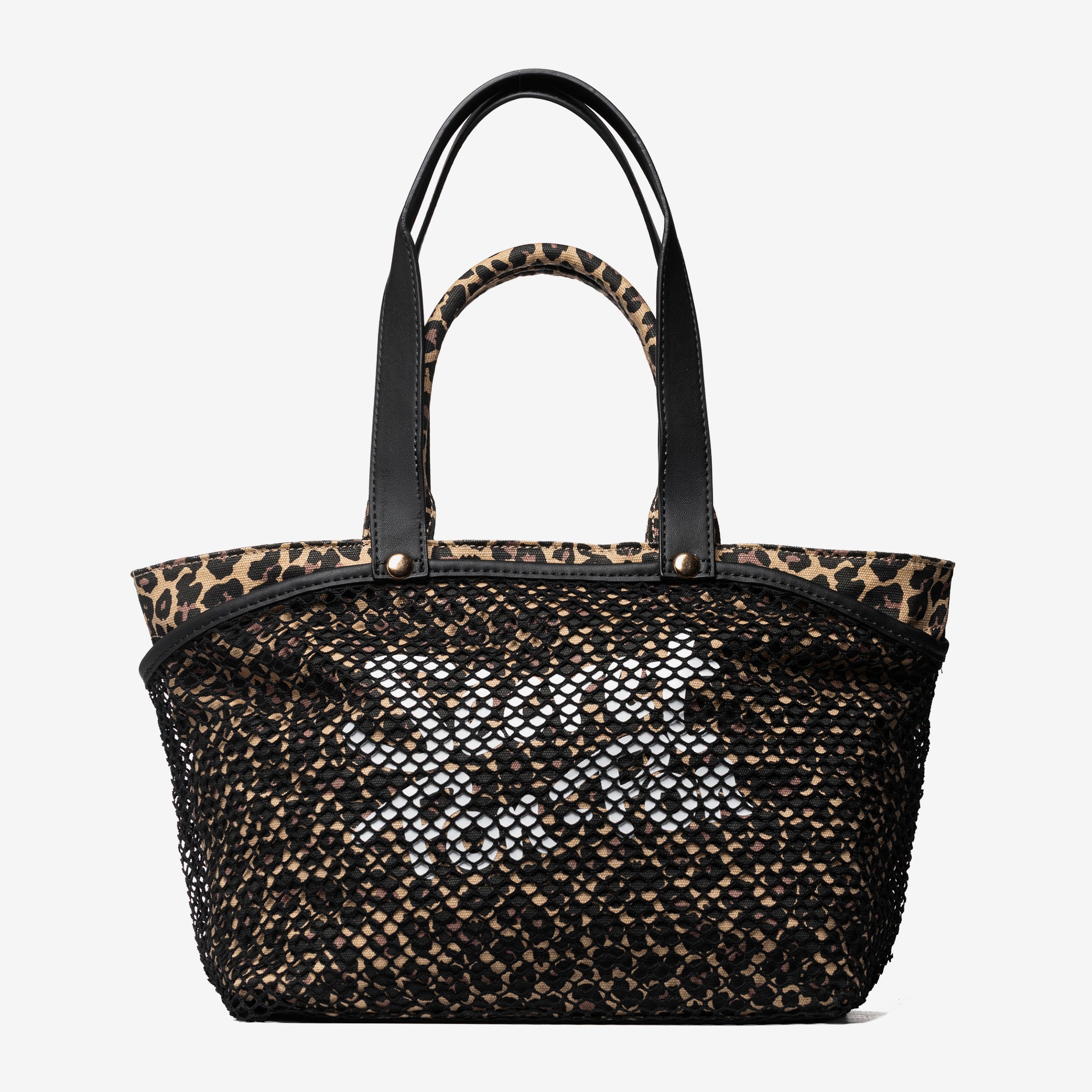 Secret Pon Pon Borsa a Mano City Tote M Leopard