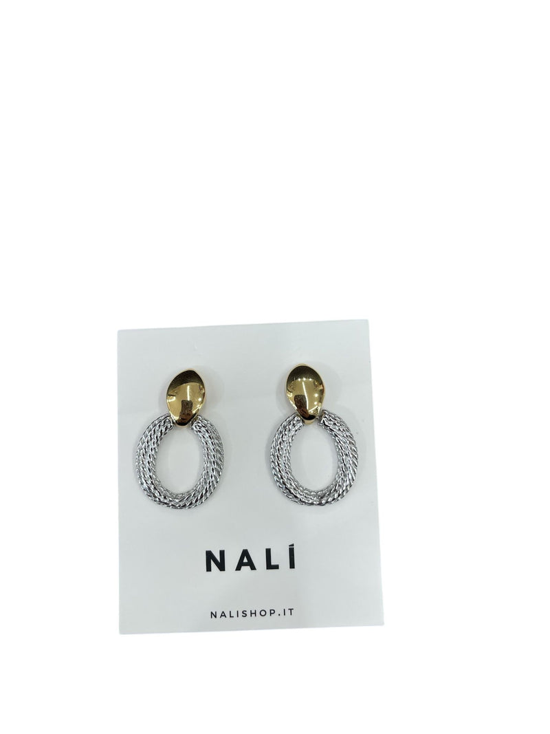 Nali' Orecchini Pendenti Con Motivo Anticato Oro DWOR0259