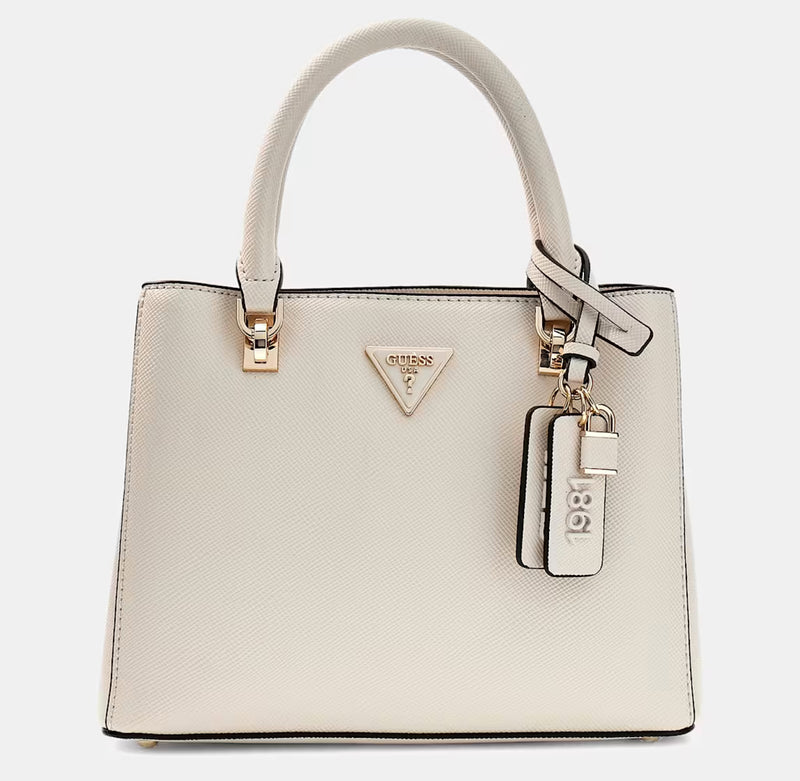 Guess Borsa a mano Noelle saffiano Bone