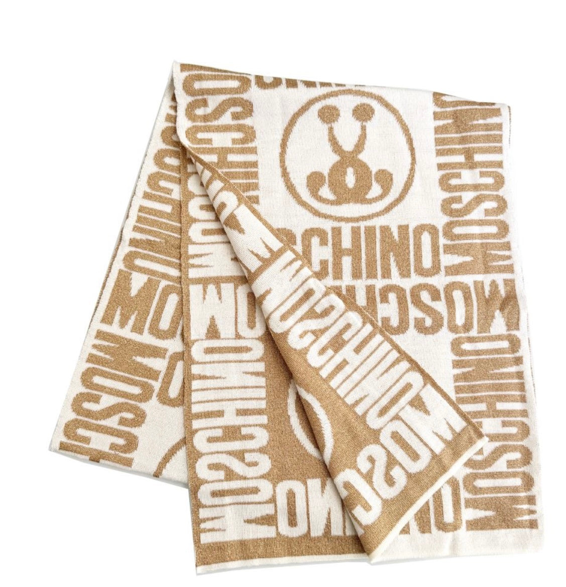 (Copia) Sciarpa In Lana Nera con dettagli Oro