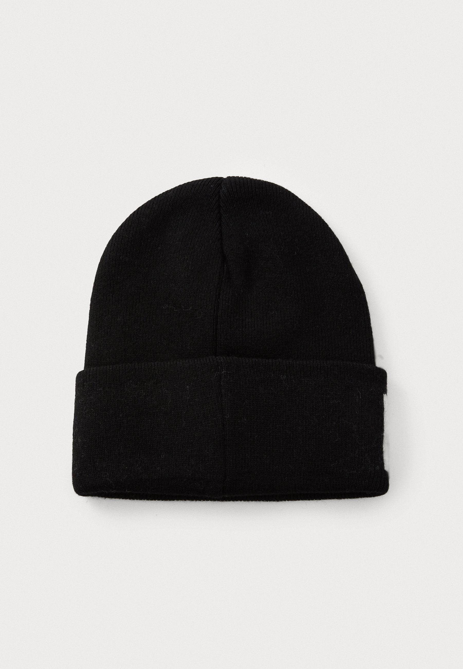 Berretto in misto lana nero