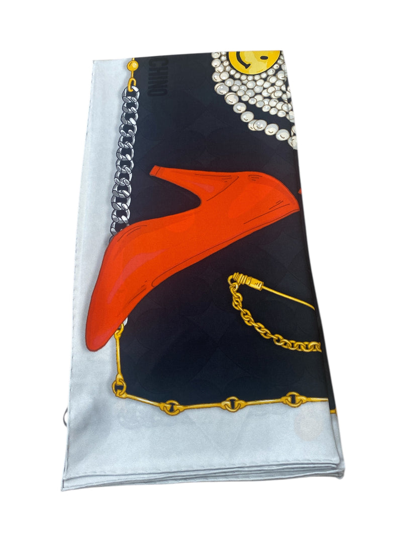 Foulard in seta Nero