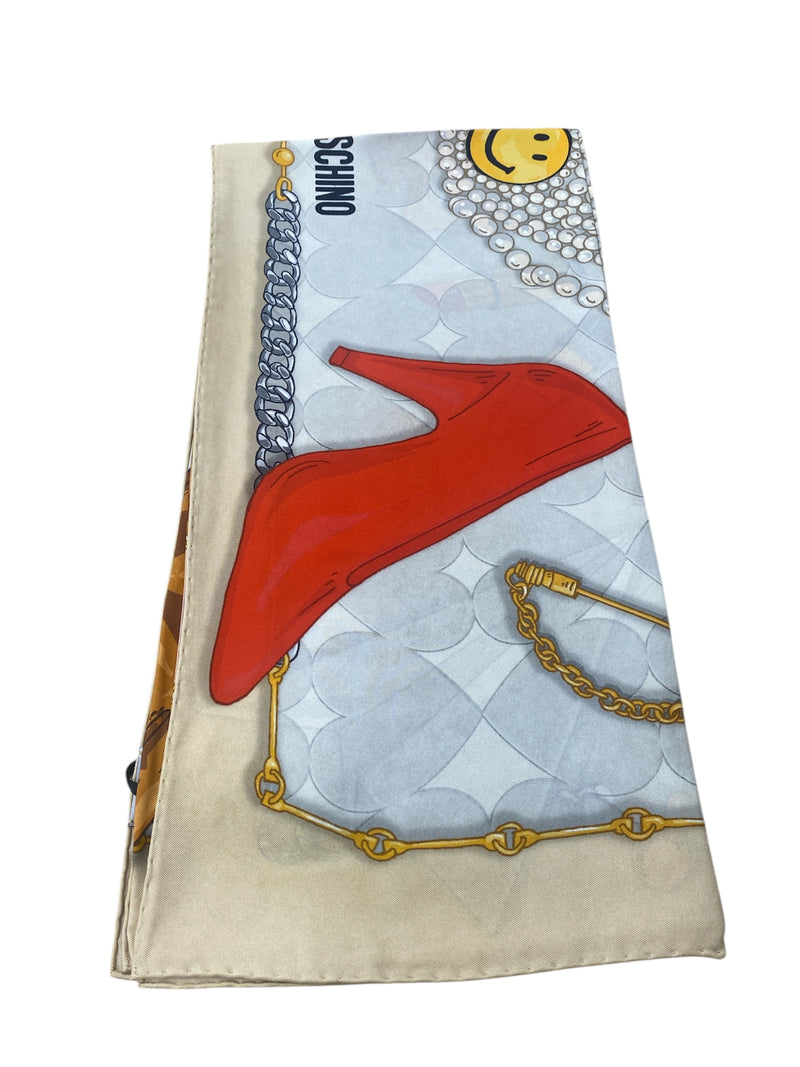 Foulard in seta Beige