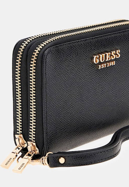 Guess Portafoglio Doppia Zip Amorette Black