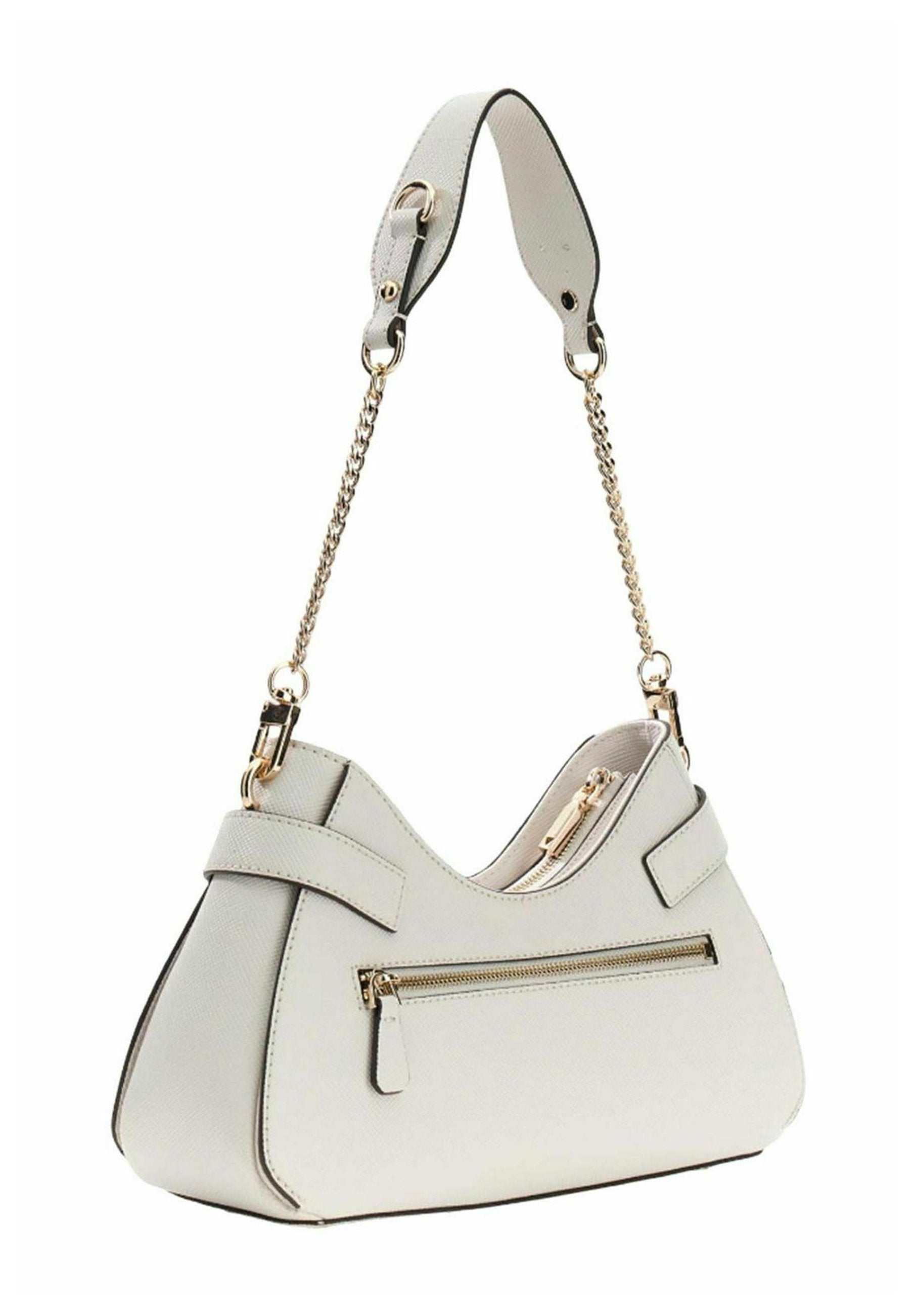 Guess Borsa a spalla Serenova Saffiano Off White