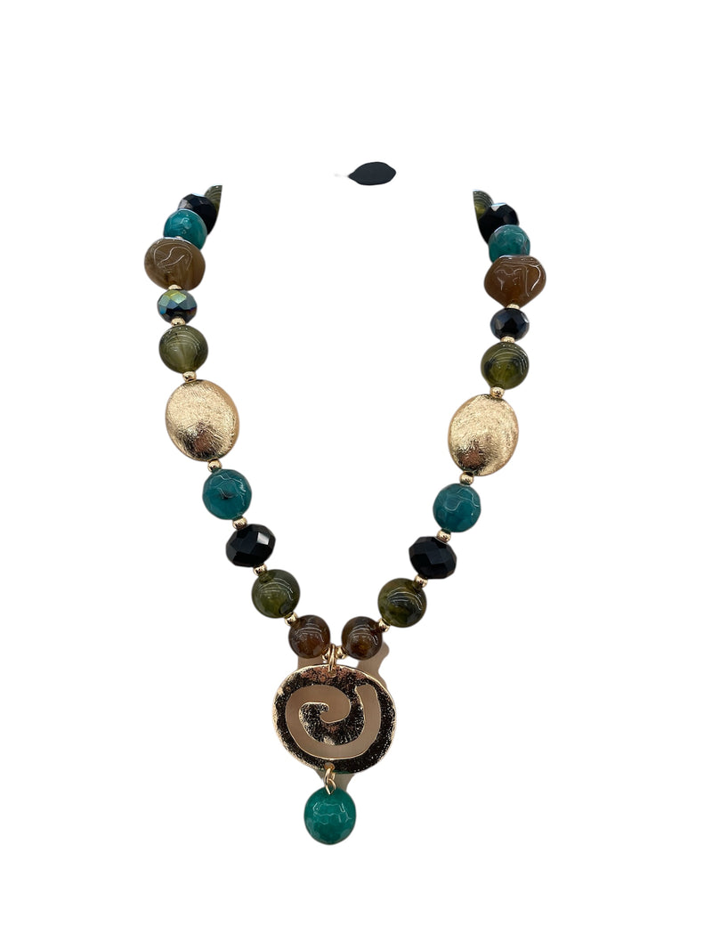 Mya Accessories Collana Verde