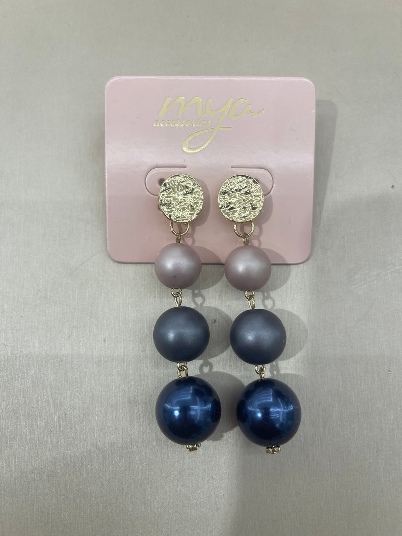Mya Accessories Orecchini Blu/Grigio G13661