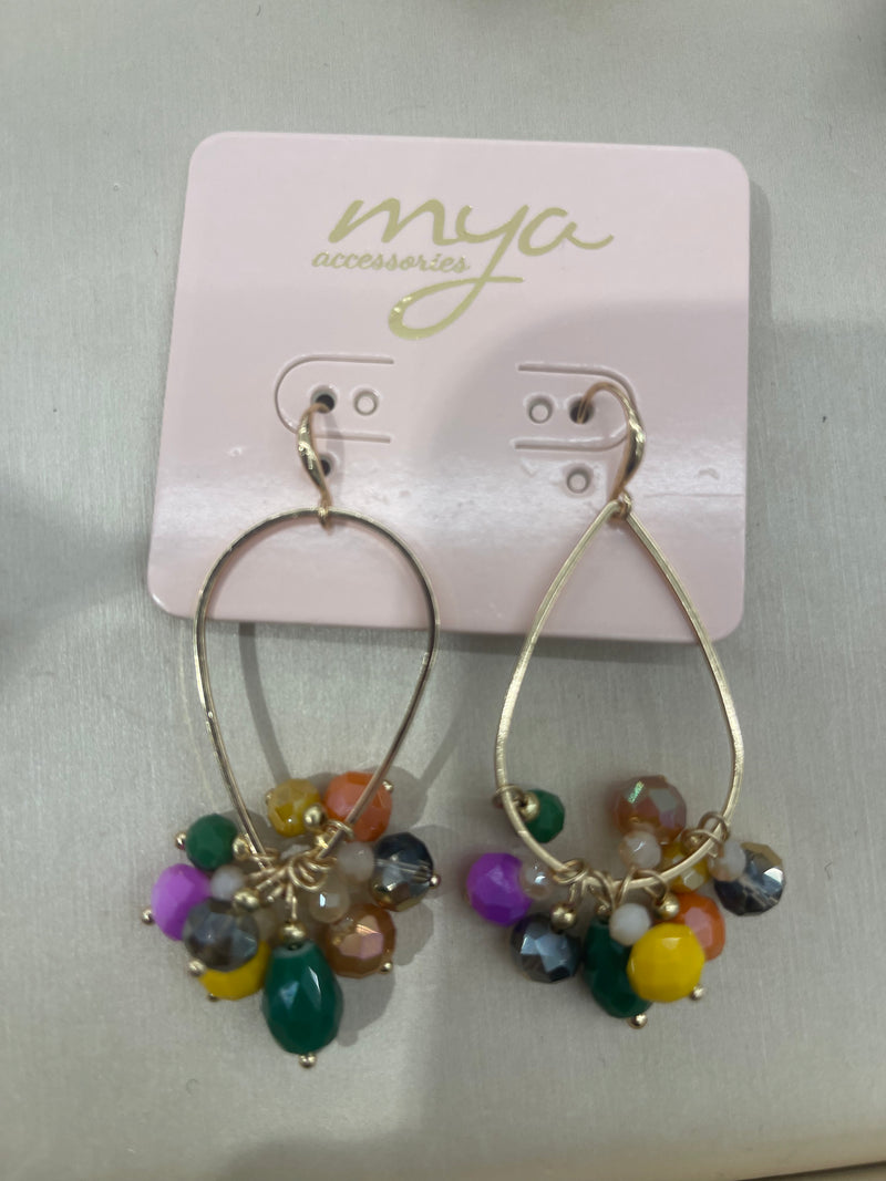 Mya Accessories Orecchini con Pietre Colorate G13283
