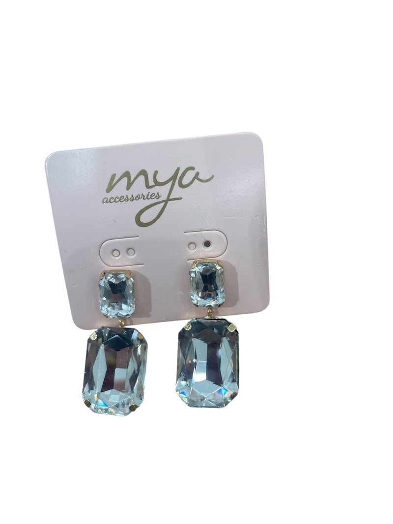 Mya Accessories Orecchini con pietra Trasparente G13102