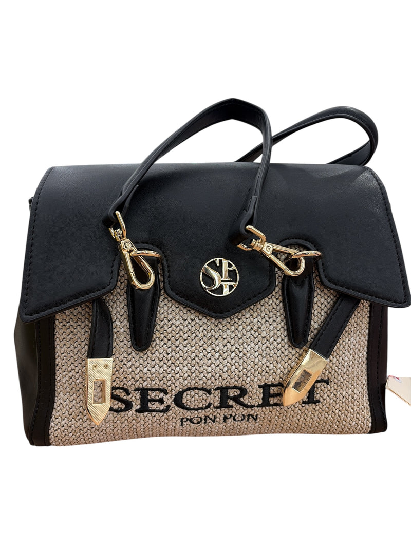 Secret Pon Pon Borsa A Mano Nera