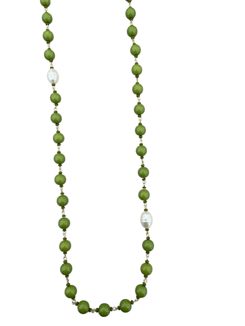 Sodini Collana con Perle Verdi 832355BO