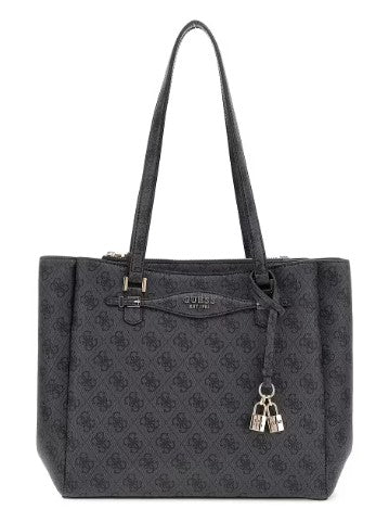 Guess Borsa a Spalla Katya Logata Grigio/Nero