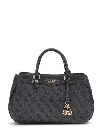 Guess Borsa a Mano Katya Logata Grigio/Nero