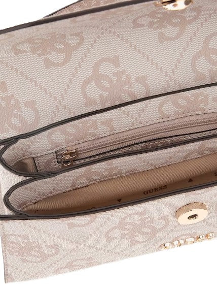 Guess Mini Borsa a Mano Queensland Logata Rosa