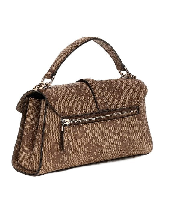 Guess Mini Borsa a Mano Queensland Logata Beige