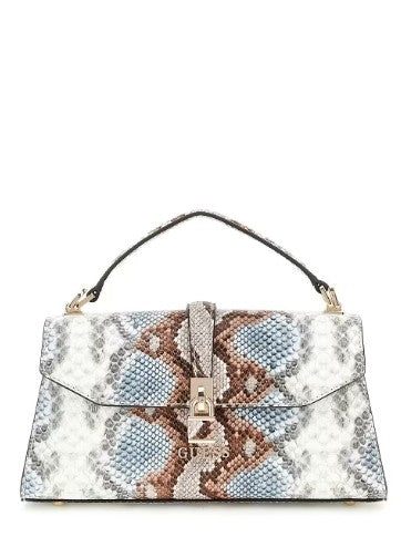 Guess Mini Borsa a Mano Queensland Pitonata