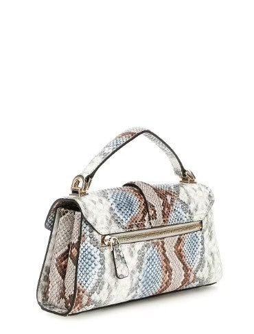Guess Mini Borsa a Mano Queensland Pitonata