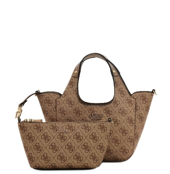 Guess Borsa a mano Calista Mini Logata beige