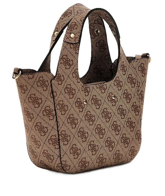 Guess Borsa a mano Calista Mini Logata beige
