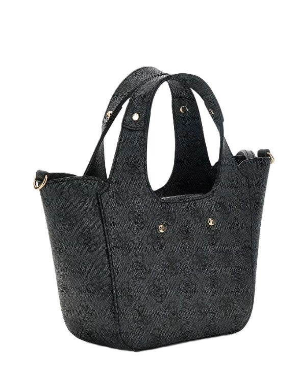 Guess Borsa a mano Calista Mini Logata Grigio Nero