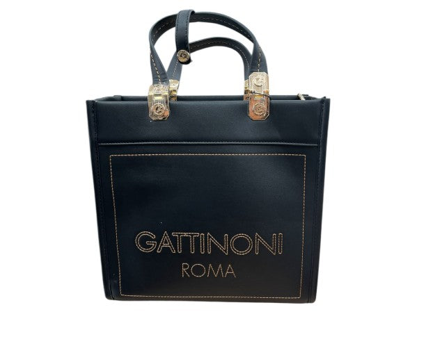 Gattinoni Borsa a Mano/Tracolla Amelia M. Double Handle PU Black