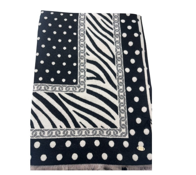 Marc Ellis Sciarpa Nera/Bianca