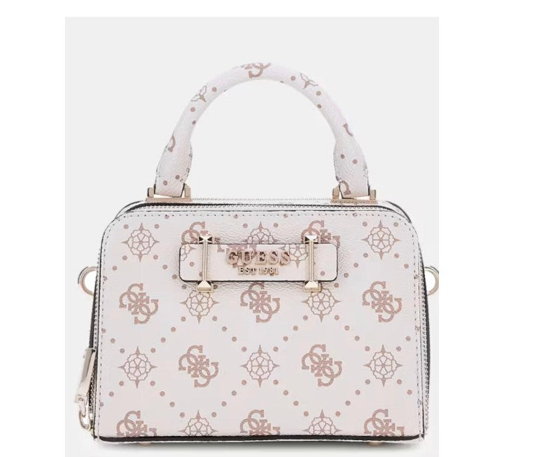 Guess Borsa a Mano/Tracolla Logata Marrone