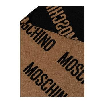 Sciarpa In Lana Marrone Logata