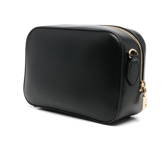 Love Moschino Borsa a tracolla Nera con dettagli in oro