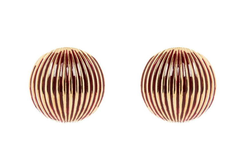 Sodini Orecchini semisfera Malena - Rosso