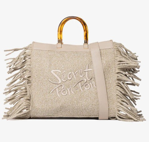 Secret Pon Pon borsa a mano/tracolla Beige