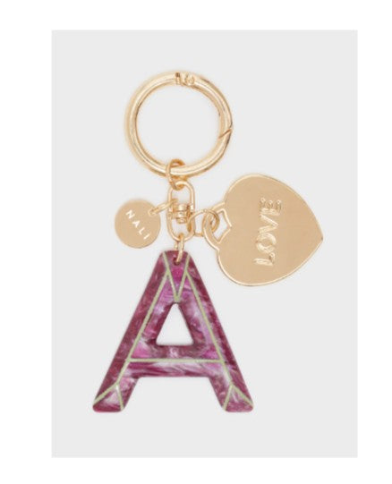 Nali PORTACHIAVI ALPHABET IN RESINA+LETTERA