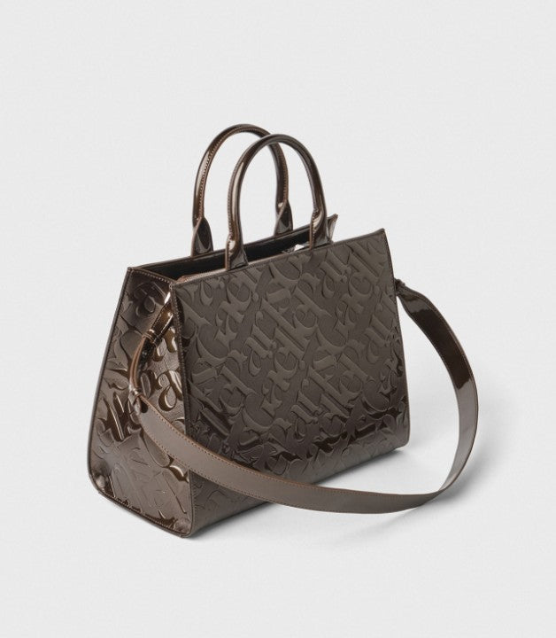 Gaelle Borsa a Mano Marrone Lucida