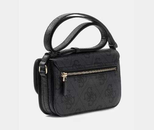 Guess Borsa A Spalla Janie Logata Grigio nero