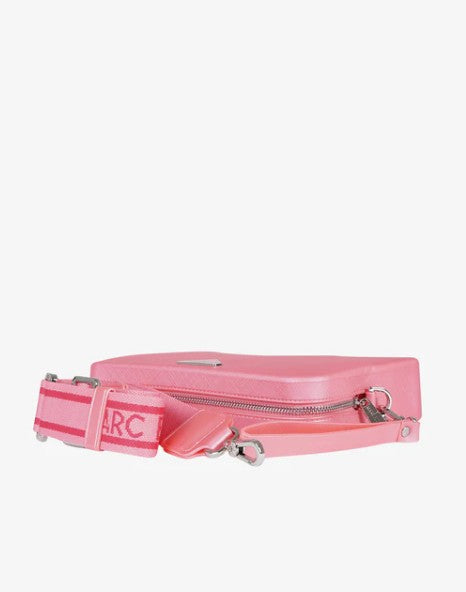 Marc Ellis Borsa a Tracolla Flat flowe Pink Lemonade/Silver