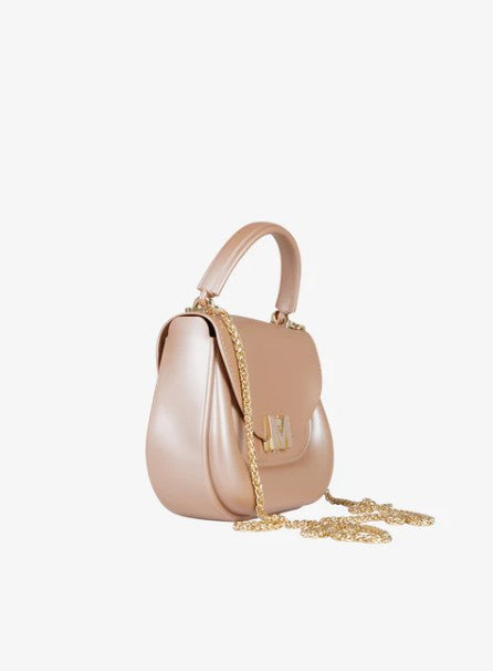 Marc Ellis Borsa a Mano Flat Jelly Moka Mousse/Light gold