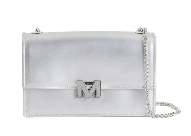 Marc ellis Borsa a Tracolla Flat Supermee M Silver